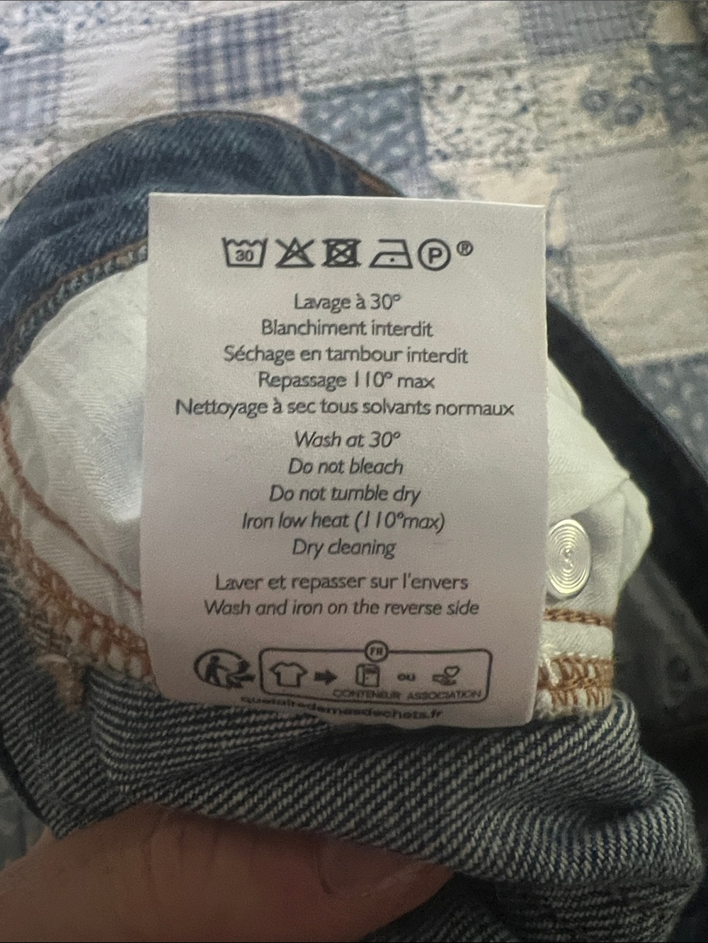 NWT Blue Denim Sezane Belton Shorts, Size 40 (US 8) - Picture 8 of 9